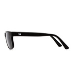Casa Bay Polarized Sunglasses // Matte Black + L.I.T Gray