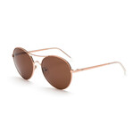Memory Lane Polarized Sunglasses // Rose Gold + Brown