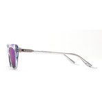 Women's Suki Sunglasses // Clear Quartz + Violet