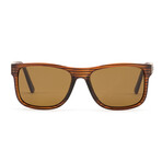 Men's Casa Bay Polarized Sunglasses // Woodland Matte + Brown