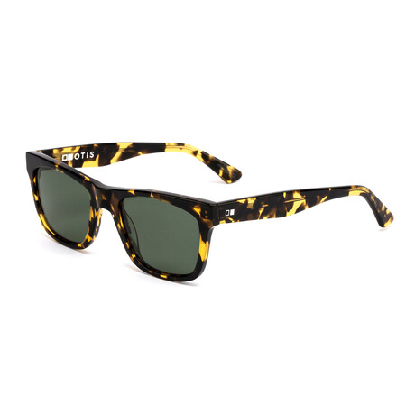 Unisex Hawton Polarized Sunglasses // Dark Tortoise + Green