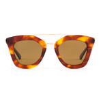 Unisex Saint Lo Polarized Sunglasses // Havana Smoke + Brown
