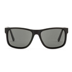 Casa Bay Polarized Sunglasses // Matte Black + L.I.T Gray