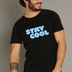 Stay Cool Bleu T-Shirt // Black (Small)