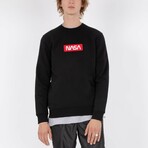 NASA Tag Red Sweatshirt // Black (Small)