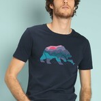 Bear Country T-Shirt // Navy (2X-Large)