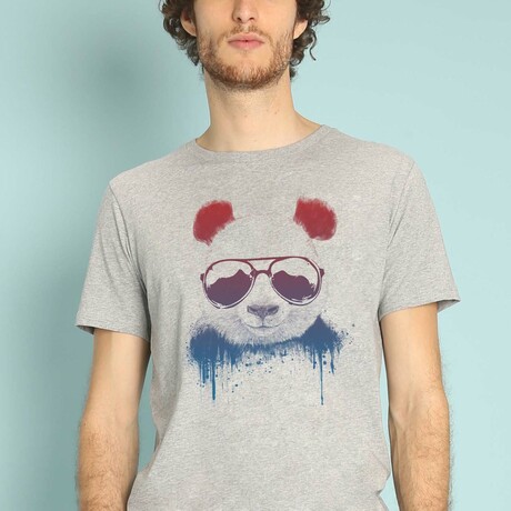 Stay Cool Panda T-Shirt // Gray (Small)