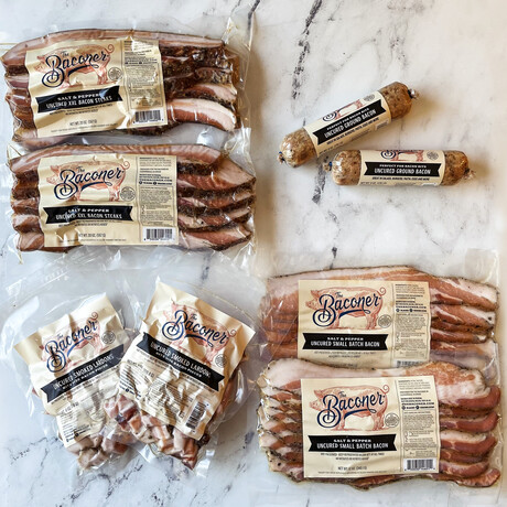 Uncured &  Sugar Free Bacon Box // Pack of 8