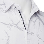 Rome Basilica Polo Shirts // White + Gray (S)