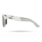 TYR Men's Apollo HTS Lifestyle Polarized Sunglasses // Transparent + Silver Mirror