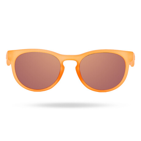 TYR Ladies Ancita HTS Lifestyle Polarized Sunglasses // Orange + Rose Gold Mirror