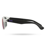 TYR Unisex Springdale HTS Polarized Sunglasses // Transparent + Purple Mirror