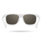 TYR Men's Apollo HTS Lifestyle Polarized Sunglasses // White + Green Mirror