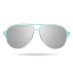TYR Unisex Golden West Aviator XL Polarized Sunglasses // Mint + Silver Mirror