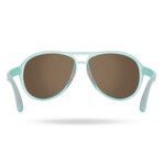 TYR Unisex Newland Aviator HTS Polarized Sunglasses // Mint + Blue Mirror