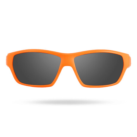TYR Mens Cortez HTS Polarized Sunglasses // Orange + Smoke