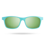 TYR Unisex Springdale HTS Polarized Sunglasses // Mint + Green Mirror
