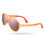 TYR Unisex Newland Aviator HTS Polarized Sunglasses // Orange + Rose Gold Mirror