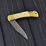 Damascus Pocket Folding Knife // 2097
