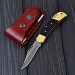 Damascus Pocket Folding Knife // 2096