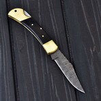 Damascus Pocket Folding Knife // 2096