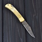 Damascus Pocket Folding Knife // 2097