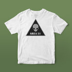 Area 51 Graphic Tee // White (XL)