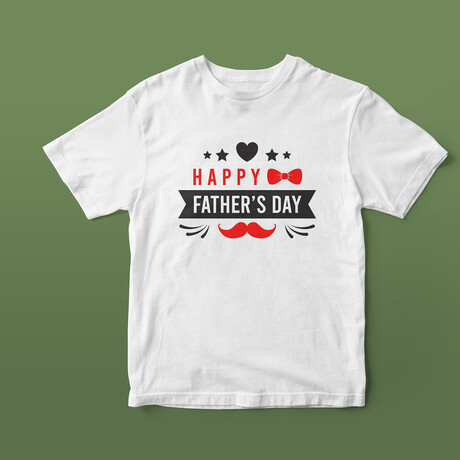 Happy Father's Day II Graphic Tee // White (S)
