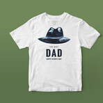 The Best Dad Graphic Tee // White (S)