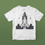 Lift Off Graphic Tee // White (S)