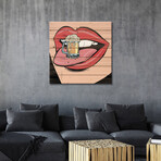 Beer On The Mouth by Art Mirano (26"H x 26"W x 1.5"D)