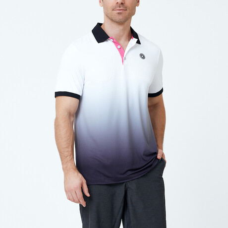Golf Polo Shirt // Black + Cream (S)