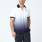 Golf Polo Shirt // Black + Cream (2XL)