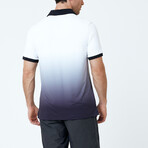 Golf Polo Shirt // Black + Cream (XL)