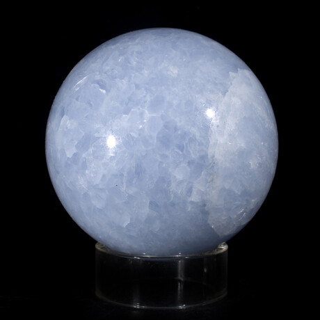 Blue Calcite Sphere // Medium