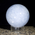 Blue Calcite Sphere // Medium