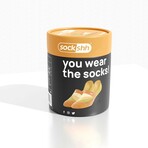 Unisex No-Show Socks // Joy De Feet: Sunshine In My Sole // Orange + Yellow (US Men's Size 6-9.5)