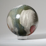 Genuine Polished Polychrome Jasper Sphere + Acrylic Display Stand // 2.45lb