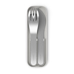 MB Pocket Cutlery Set // Stainless Steel // Gray Cotton