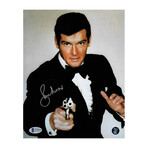 Roger Moore Autographed James Bond Photo
