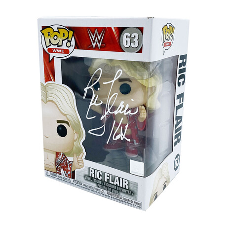 Ric Flair Autographed Funko Pop! Figure w/"16X"