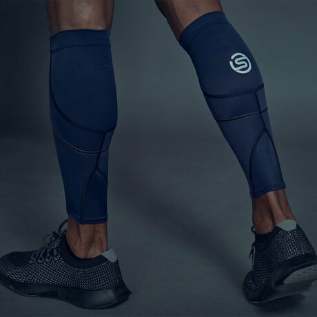 Series-3 Unisex MX Calf Compression Sleeves // Navy Blue (XS)