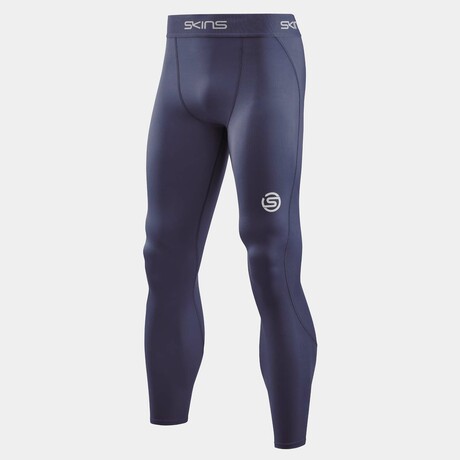 Series-1 Men's Long Compression Tights // Navy Blue (S)