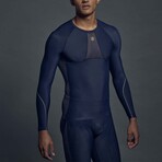 Series-5 Men's Long Sleeve Compression Top // Navy Blue (S)