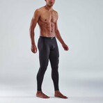 Series-3 Men's Travel + Recovery Long Compression Tights // Black (S)