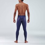 Series-3 Men's Long Compression Tights // Navy Blue (S)