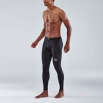 Series-3 Men's Travel + Recovery Long Compression Tights // Black (S)