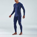 Series-5 Men's Long Sleeve Compression Top // Navy Blue (S)