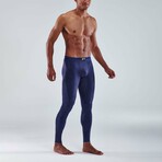 Series-5 Men's Long Compression Tights // Navy Blue (S)