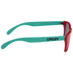 Frogskins XS Oakley Sunglasses // Matte Translucent Pink + Prizm Road